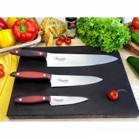 Набор из 3-х кухонных ножей Alexander AUS-8 Satin, Kizlyar Supreme купить в Сыктывкаре